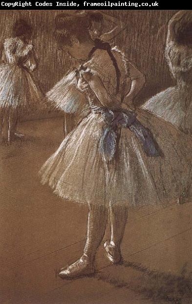 Edgar Degas Dress rehearsal Dancer